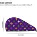 Microfiber Hair Drying Cap | Soft Absorbent Towel Wrap for Curly & Thick Hair - Purple Mardi Gras Quick Drying Hair Towel - Buy Online on GoSupps.com