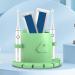 Duiaynke Green Toothbrush Holder with Hook Stand | Organized Storage for Toothbrushes Toothpaste Razors and Towels | Perfect for Bathroom Solutions - Buy Online on GoSupps.com