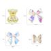 eMagTech 200pcs 3D Bear Butterfly Nail Art Charms | Resin Nail Decoration Accessories for Women & Girls | Perfect for Salon & DIY - Buy Online on GoSupps.com