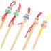 KOMBIUDA 5pcs Bamboo Ear Cleaning Picks Cute Doll Head Earpicks Skid Resistant Ear Wax Removal Tool for Adults and Family Use Random Designs - Buy Online on GoSupps.com