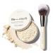 HALEYS Flawless Finish Set (Light Medium): Re-touch Soft Focus Loose Setting Powder Skin Perfecting Blurs Smooths No flashback for All Skin Types and Tones Streak-free Perfect Blending