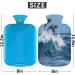 Delphine Hot Water Bottle with Fluffy Cover | 2L Ocean Dolphin Design for Cozy Nights & Pain Relief | Perfect for Kids & Adults - Buy Online on GoSupps.com