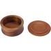 Premium Wooden Saffront Shaving Brush for Men | Durable Portable Shaving Cup with Lid | Space-Saving Design | Ahorn - Buy Online on GoSupps.com