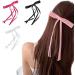 hgnxa Vintage Long Tassels Ribbon Velvets Bowknot Hair Side Clips Hair Accessories Headwear Party Jewelry for Women and Girls Rose red - Buy Online on GoSupps.com