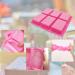 OBSGUMU 3 Pack Silicone Soap Molds - 6 Cavities Flowers Soap Mold - Ideal for Handmade Soap, Cake, Chocolate, Biscuit, Pudding - Pink - Buy Online on GoSupps.com