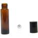 YIZHAO 10ml Amber Glass Roller Bottles - Set of 6 Brown, Empty Roller Ball Bottles for Essential Oils, Massage & Beauty Oil Mix Lab, Stainless Steel Roller Ball - Buy Online on GoSupps.com
