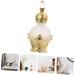 Angoily 1pc Perfume Bottle Freshener Empty Perfume Spray Bottle Terrarium Glass Dispenser Women Sample Containers Humidifier Portable Bottled Filling Travel Composite Material 9X4X4CM Golden - Buy Online on GoSupps.com