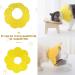 3Pcs Cat Recovery Collar Set - Sunflower Neck Cone for Anti-Licking & Biting - Pink Orange Yellow - Buy Online on GoSupps.com