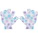 FOMIYES 3 Pairs Bath Gloves Five Finger Shower Gloves Exfoliating Gloves Shower Wipe Printing Child - Buy Online on GoSupps.com