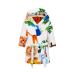 XINNE Boys Girls Soft Bathrobe Cute Pattern Robes Toddler Baby Flannel Hoodie Pajamas Sleepwear Zoo 110