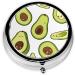 Cartoon Pears Round Pill Box - 3 Compartment Mini Decorative Travel Medicine Organizer - Buy Online on GoSupps.com