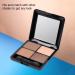 Beatifufu 4 Mirror Makeup Elegant and Matte with Shadow Eyeshadow Eye Colors Sponge Brown - Buy Online on GoSupps.com