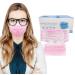Prevent Fogging Face_Mask for Glasses Wearers for Adult Anti-fog 3-ply Breathable Face Protective for School Outdoor 100pc_pink