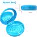 Buy Dnom Dose of Bite Can with Mirror | Premium Denture & Prosthetic Container | Blue Round Box with Silicone Mat for Braces & Teeth Care - Buy Online on GoSupps.com