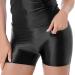 YiZYiF Women's Oil Glossy High Waist Yoga Booty Shorts Black - Medium - Buy Online on GoSupps.com