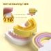 Kids U-Shaped Toothbrush with Soft Silicone Head | 360 Cleaning for Ages 6-12 | Yellow Rainbow Design - Buy Online on GoSupps.com