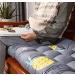 2 or 3 Seater Soft Long Bench Cushion Outdoor Garden Wooden Chair Non-Slip Indoor Chaise Seat Pad Thicken Lounge Patio Furniture Mat C 48*160cm - Buy Online on GoSupps.com