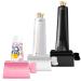 LAMY Toothpaste Squeezer 3 PCS Tube Squeezer Kitchen and Bathroom Gadgets for Sauces and Various Tube-Based Cosmetics Home and Apartment Essentials 1 White 1 Black 1 Pink