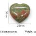 2PCS Natural Rose Quartz Crystal Love Heart Home Decoration Reiki Gemstone Agate Specimen Pecimen Gift Ornaments (Color : Flash Labradorite Size : 20X20X8mm) 20X20X8mm Flash Labradorite - Buy Online on GoSupps.com