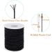 HEMYLU 1.5MM x 50M Black Elastic Cord with Nylon Sleeve - Heavy Duty Elastic String for Crafting & Sewing | 55 Yards - Buy Online on GoSupps.com