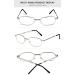 Shop Lanomi Mini Foldable Reading Glasses for Men & Women - Stylish Metal Design 1.0 to 4.0 Diopters Case Included | 1er/2er/4 Pack Available - Buy Online on GoSupps.com