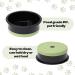 Fretonba Non-Slip Dog & Cat Food Bowl - Adjustable Green Feed & Water Dish for Small & Large Pets - Buy Online on GoSupps.com