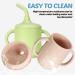 Eaasty 6oz Baby Silicone Sippy Cup Set - Spill Proof Toddler Training Cup with Straw Lid - BPA-Free Infant Straw Cup - Buy Online on GoSupps.com