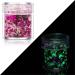 Epoxy Mold Jewelry Glow in The Dark DIY Beauty 24 Colors Nail Art Glitter Luminous Nail Powder Hexagon Sequins Neon Sequins(19)