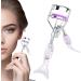 Small Eyelash Curler - Fish Tail Shape Small Lash Curler with Comb Teeth Portable Ergonomic Beautiful Eyelash Tools Makeup Supplies for Girls Women Females A4 Chrome Plated With Purple Comb Purple Mermaid - Buy Online on GoSupps.com