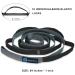 A AZURELIFE Premium Durable Cotton Stretch Non-Elastic Yoga Strap for Stretching - Black - 10 loops - Buy Online on GoSupps.com