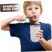 Buy Homsfou Stainless Steel Toothbrush Organizer Cup for Kids - Stylish Bathroom Toothbrush Holder - White 12x8cm - Buy Online on GoSupps.com