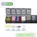 Ezy Dose Weekly Pill Organizer & Vitamin Case - 7-Day Medicine Box with Medium Compartments, Black - Made in USA - Buy Online on GoSupps.com