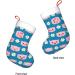 Floral Pattern Velvet Christmas Socks - Cute Pig Design for New Year | One Size International Shipping - Buy Online on GoSupps.com