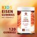 Gumamin Iron Gummy Bears for Kids - 120 Vegan Gummies | 10mg Iron & Vitamin C - Natural Alternative to Iron Tablets - Buy Online on GoSupps.com