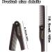 2Pcs Folding Comb Set for Men - Compact Grey Plastic Hair and Beard Grooming Combs - Buy Online on GoSupps.com