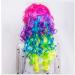 BGHJUE Halloween Colored Curls Synthetic Hair Wig with Bangs - Long Straight Wig for Black Women - International Shipping Available - Buy Online on GoSupps.com