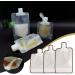 Travel Cosmetic Bag Transparent PE Choose 30/50/100ml Size Durable Reusable Design (L) - Buy Online on GoSupps.com