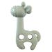 Bite Me Raff - Bite ring - silicone giraffe with knobs - tooth aid easy to grip - gripping muffle massaged and stimulated Wunden gums - BPA -free - MINT green