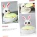 Ciieeo 4pcs Ceramic Soap Dish Desk Cup Holder Jewelry Trays Soap Rack Jewelry Stand Soap Holder Keychain Holder Bathroom Accessory Rabbit Miss White Ceramics Portable Household Products - Buy Online on GoSupps.com