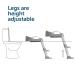Adjustable Potty Training Ladder with Cushioned Seat - Collapsible, Non-Slip, Splash Guard - Jool Baby - Buy Online on GoSupps.com