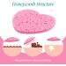 60 Heart-Shaped Compressed Facial Sponges for Beauticians | Pink & White Washing & Peeling Sponges | Perfect for Deep Cleaning & Skin Care - Buy Online on GoSupps.com