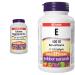 Webber Naturals Calcium with Magnesium and Zinc 200 Caplets Enhanced Absorption & Vitamin E 400 IU 120 Softgels Natural Source of Vitamin E Antioxidant Support