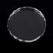Glass Palette Cosmetic Mixing Plate Reusable Smooth for Nail Salon Shop for Nail Design(Round glass sheet 02)