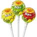 Chupa Chups Sour Lollipops - 20 Lollies (2x10) Iconic Flavours: Cherry Apple Lemon | Kids Treats Fruit Assortment Bulk Candy | Ideal for Sharing | Includes Jaspem Greeting Card - Buy Online on GoSupps.com