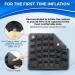 ANMSVI Air Inflatable Wheelchair Seat Cushion for Car & Office Adjustable Firmness for Coccyx - Black With Grey Cover - Buy Online on GoSupps.com