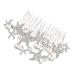Ipetboom Rhinestone Comb Halloween Hair Comb Crystal Hair Comb Alloy Hair Comb Rhinestone Hair Comb Wedding Headpiece for Bride Comb for Bridal Tiara Animal Accessories Women's