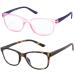 Zenottic children computer blue licht block glasses anti dizzy lens light protect eyes play glasses young girls pink+turtle