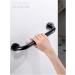 Grab Bars for Black Matte Elderly Wall Mounted Straight Armrest Bars Toilet Por Handrails Support for Seniors Disabled 50cm - Buy Online on GoSupps.com