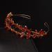 JWICOS Crystal Wedding Headband Tiara Bridal Rhinestone Headpiece Wedding Hair Accessories Tiara for Women and Girls Red Gold - Buy Online on GoSupps.com