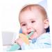 Minkissy Silicone Baby Toothbrush - 1 Pack Children s Oral Care Manual Training Toothbrush - Blue - Buy Online on GoSupps.com